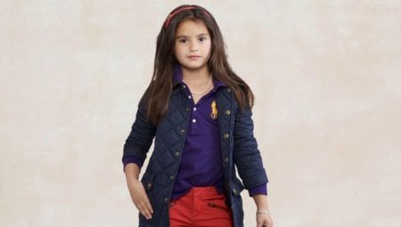 Quilted coat para sa mga batang babae