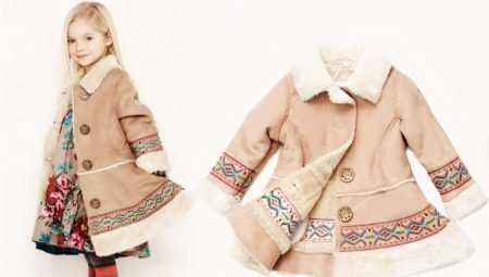 Baby skinskin coat para sa mga batang babae