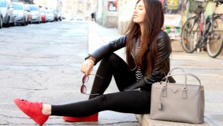 Leather sneakers
