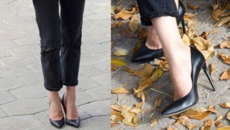 Katad na pambabae sapatos
