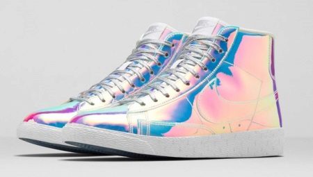 Shiny sneakers