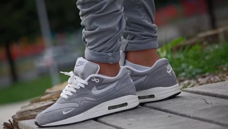 Gray sneakers
