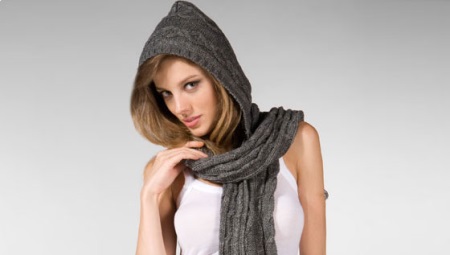 Niniting scarf-hood