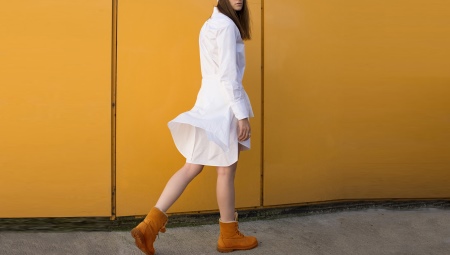 Orange shoes