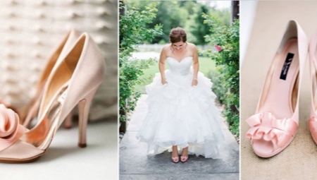 Peach shoes