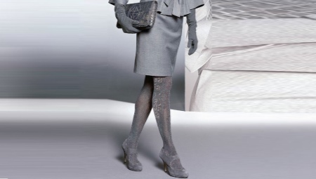 Gray ankle boots