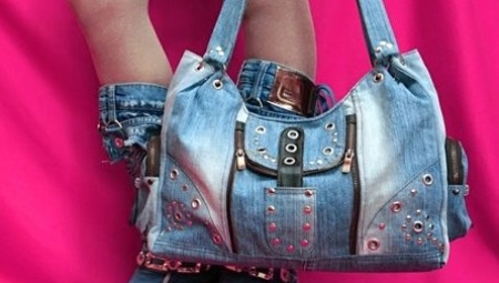 Denim na mga bag