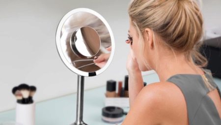 Desktop mirror: iba't ibang mga modelo