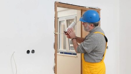 How to wipe the mounting foam from the door?