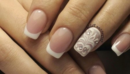 White french na may isang pattern sa mga kuko: orihinal na mga ideya at kaugnayan
