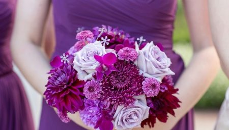 Purple bridal pumpon: ang pinakamahusay na mga kumbinasyon at mga tip sa pagpili