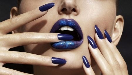 Blue manicure: mga pamamaraang disenyo at mga ideya sa fashion