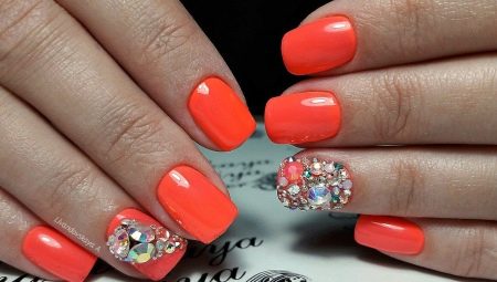 Disenyo c gel polish sa orange shades
