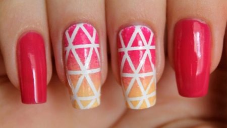 Mga ideya para sa manicure ng disenyo ng fashion gamit ang mga ribbon