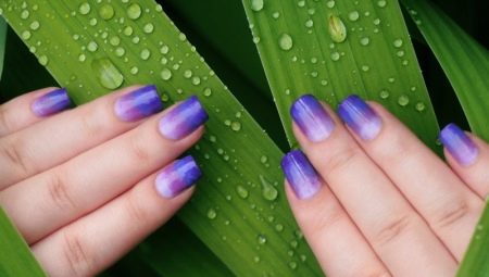 Mga kagiliw-giliw na ideya para sa disenyo ng kuko na may gradient