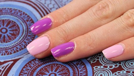 Shades ng gel polishes at kanilang mga kumbinasyon