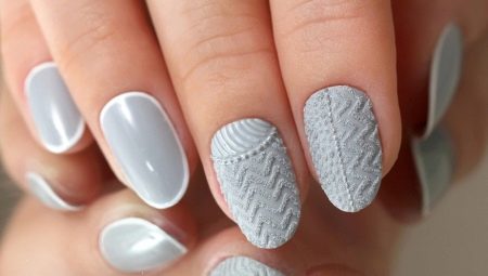 Niniting manicure: mga tampok sa pagganap at mga kagiliw-giliw na halimbawa