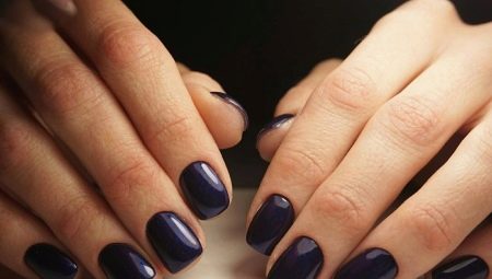 Simple manicure for short nails