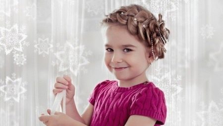 Mga pagpipilian para sa paglikha ng hairstyles para sa mga batang babae para sa isang photo shoot