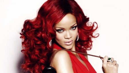 Red hair dyes: color palette at coloring recommendation