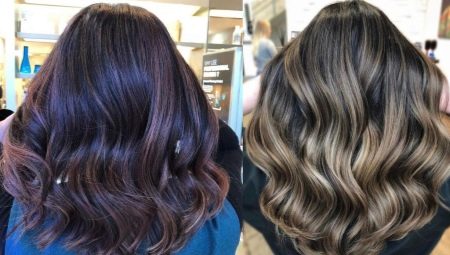 Pag-dyeing shimmer sa dark hair