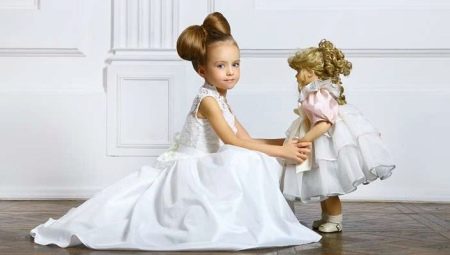 Hairstyles para sa mga batang babae sa matinee sa kindergarten
