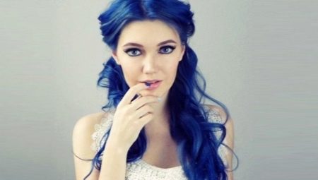 Blue hair dye: kanino sila pumunta at kung ano sila?