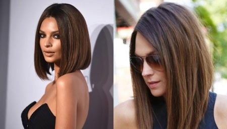 Pagputol ng isang kareta para sa medium-length na buhok