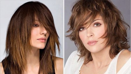 Gupit na kaskad na may mga bangs para sa maikling buhok