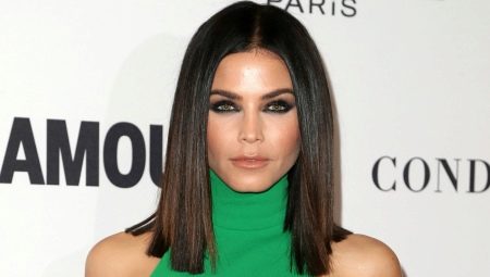 Straight haircuts para sa medium na buhok