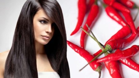 Mga tampok ng paggamit ng red pepper para sa paglago ng buhok