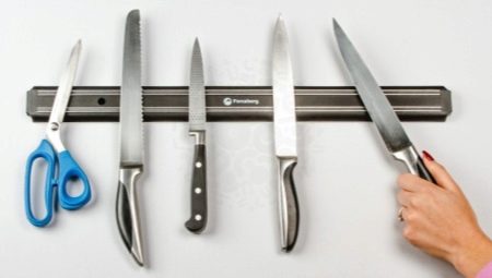 Magnetic holders para sa mga kutsilyo: kung paano pumili at maglakip?