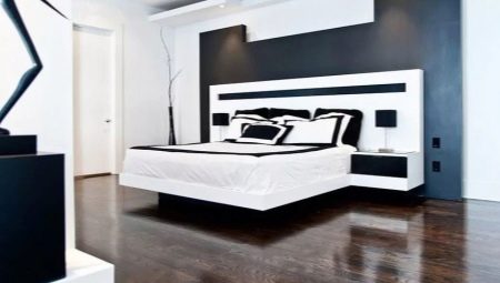 Bedroom decoration sa high-tech na estilo