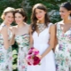 Mga damit na panggabing para sa mga bridesmaids ng parehong kulay o iba't ibang kulay