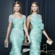 Mint dress: mga tala ng pagiging bago sa larawan