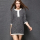 Tweed dresses - eleganteng hitsura ng negosyo