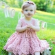 Crochet knitted dress for girls