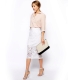 White pencil skirt