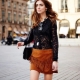 Suede skirts