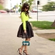 Skirt with blouse
