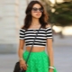 Green skirts