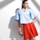 Blouses with short sleeves