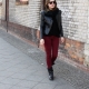 Maroon trousers