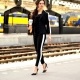 Pantalon na may guhitan