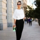 Pants with high waist
