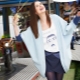 Coat with bat sleeves