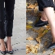 Leather women's shoes