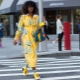 Yellow sneakers