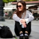 Black platform shoes