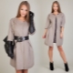 Coat with 3/4 sleeves